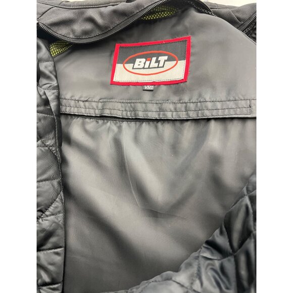 Bilt Women Black / Hi-Viz Yellow & Black Motorcycle Jacket Size M - Picture 15 of 16